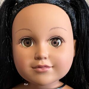 2013 My Life Cititoy 18”Doll Black Hair Brown Eyes